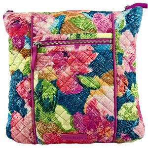 Vera Bradley Iconic Hipster Crossbody Bag Floral Quilted Cotton Superbloom NWOT